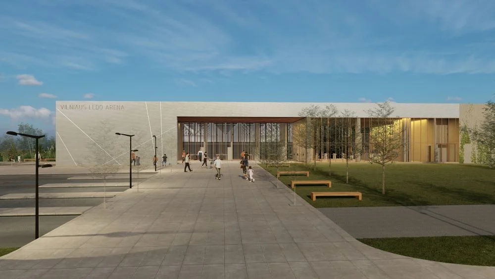 Vilniuje numatoma statyti ledo areną – itin ambicingam projektui išduotas statybos leidimas 2 Ledo arena UAB „Tiksli forma vizualizacija 2
