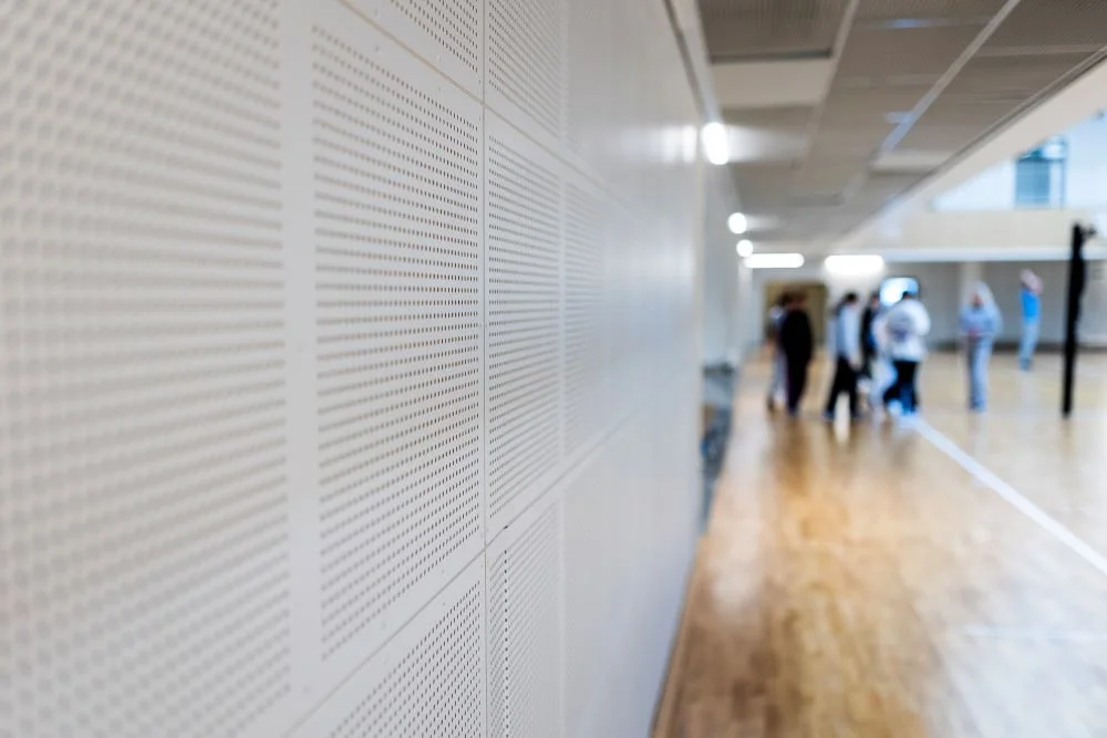 Vilnius – pirmasis Baltijos šalyse: BREEAM sertifikatai suteikti viešojo sektoriaus mokyklai ir darželiui 6 Pilaitės gimnazija. Akustinės sienelės