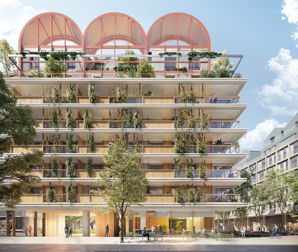 Vilkpėdė ir Grįžratis: „Scandurra Studio“ architekto požiūris į Vilniaus industrinių teritorijų atnaujinimą 5 Aura living rajonas. Scandurra studio vizualizacijos.