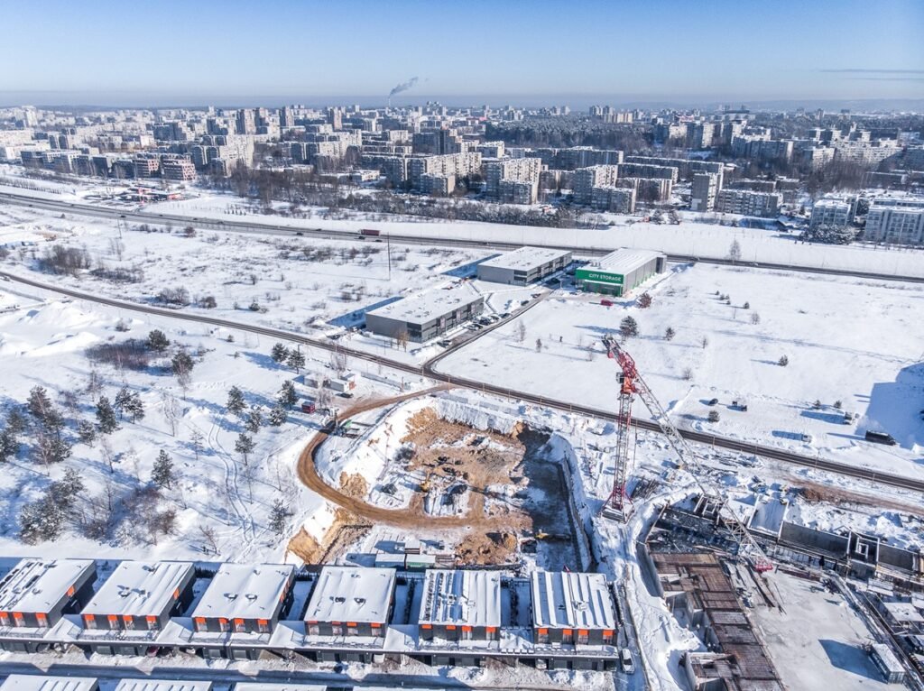 Pradėtos mažaaukščio kvartalo „Niro“ statybos Justiniškėse 3 Niro statybos 2026 pradzia1