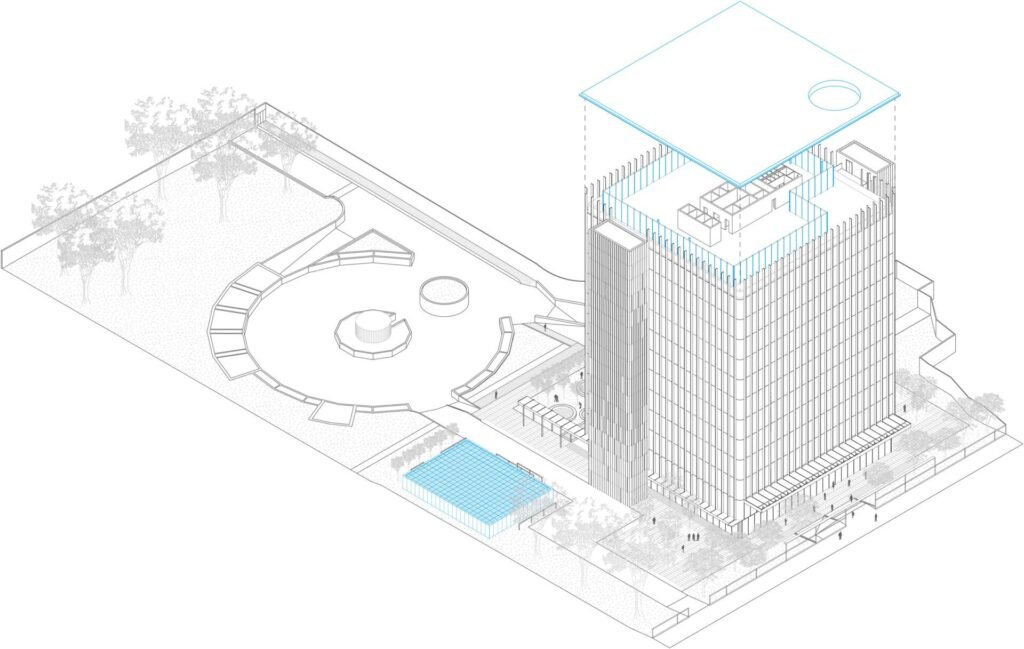 Architektūra, kuri vienija: 4 kryptys, formuojančios šiuolaikinius miestus 11 Scandurra Studio Milanas White Moon schema