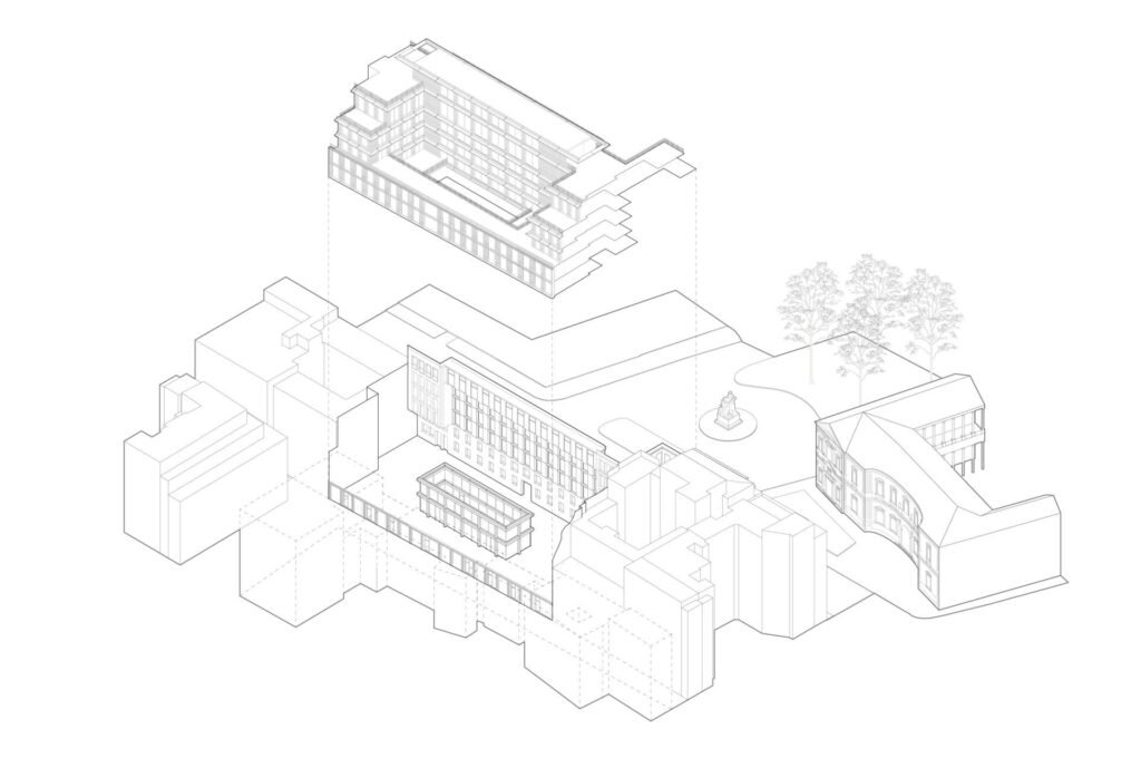 Architektūra, kuri vienija: 4 kryptys, formuojančios šiuolaikinius miestus 17 Scandurra Studio Palazzo Spiga schema