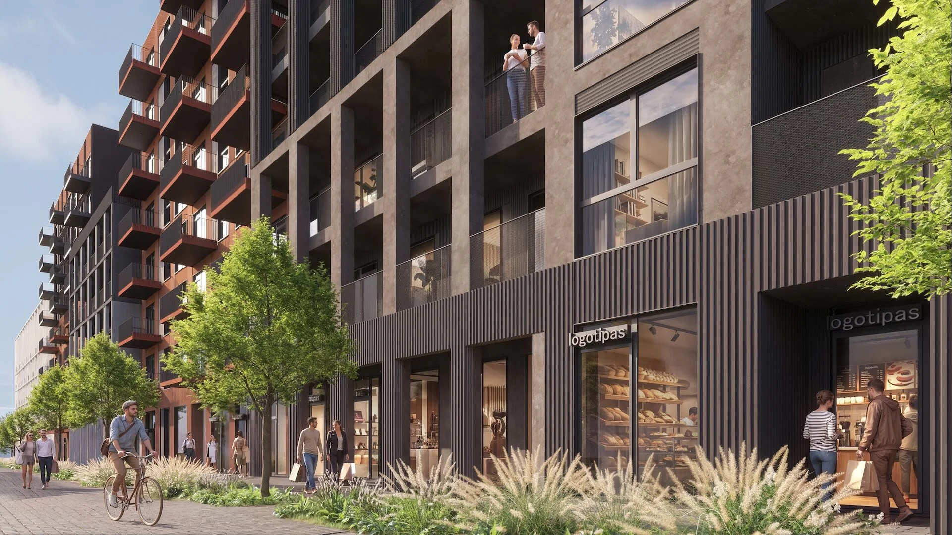 „Migdolų namai“ Pašilaičiuose – 25 mln. eurų konversijos projektas 7 „Migdolų namai“ gyvenamojo kvartalo projekto vizualizacija