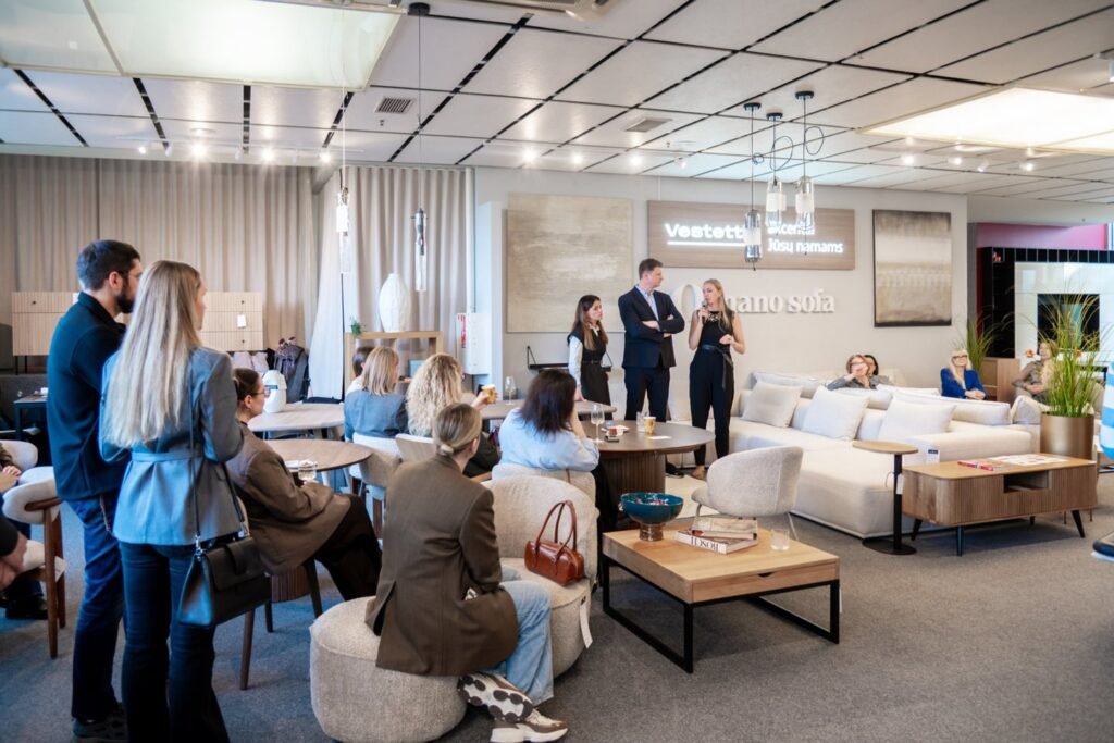 Naujas interjero salonas Vilniuje: erdvė dizaineriams ir architektams 10 „Vestetti“ ir „Mano sofa“ interjero salono atidarymas Vilniuje