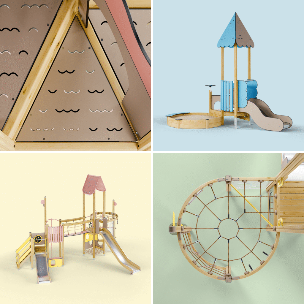 Viešosios erdvės ir vaikų žaidimų aikštelės: kaip matuojamas socialinis įtraukumas ir tvarumas? 6 PRIME color combo