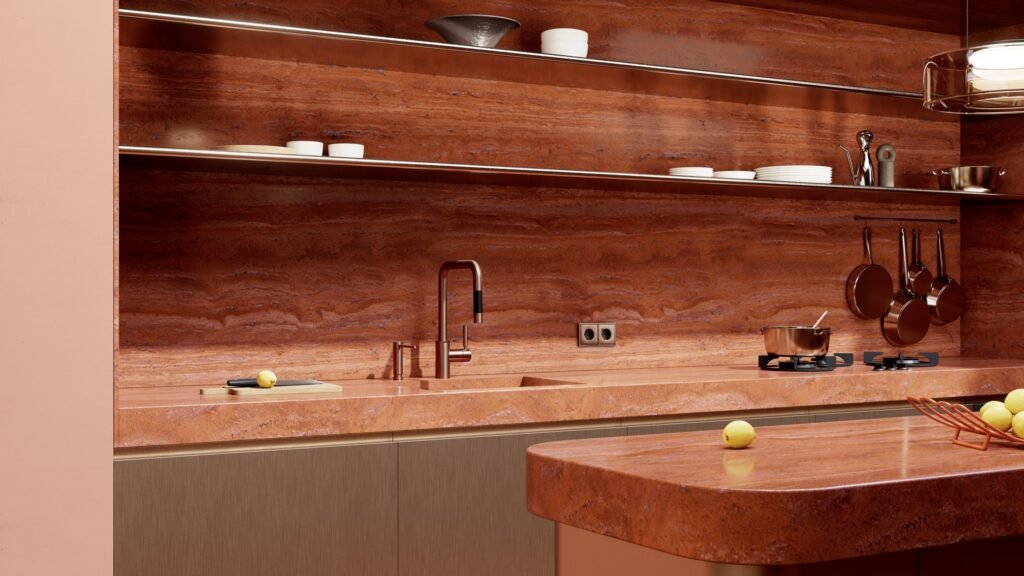 Naujienos JUNG asortimente – dar komfortiškesniems ir išmanesniems namams 7 Šlifuotos bronzos spalva JUNG jungikliuose. DORNBRACHT nuotr.