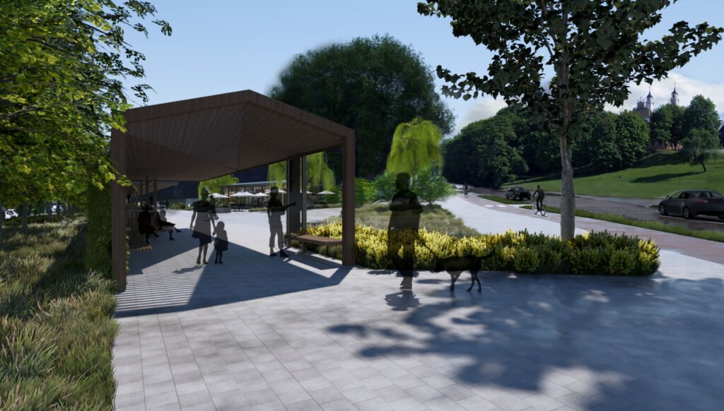 Atnaujinama Vilniaus Senamiesčio erdvė: Tymo aikštės projektiniai pasiūlymai 5 Tymo aikštės atnaujinimo vizualizacija