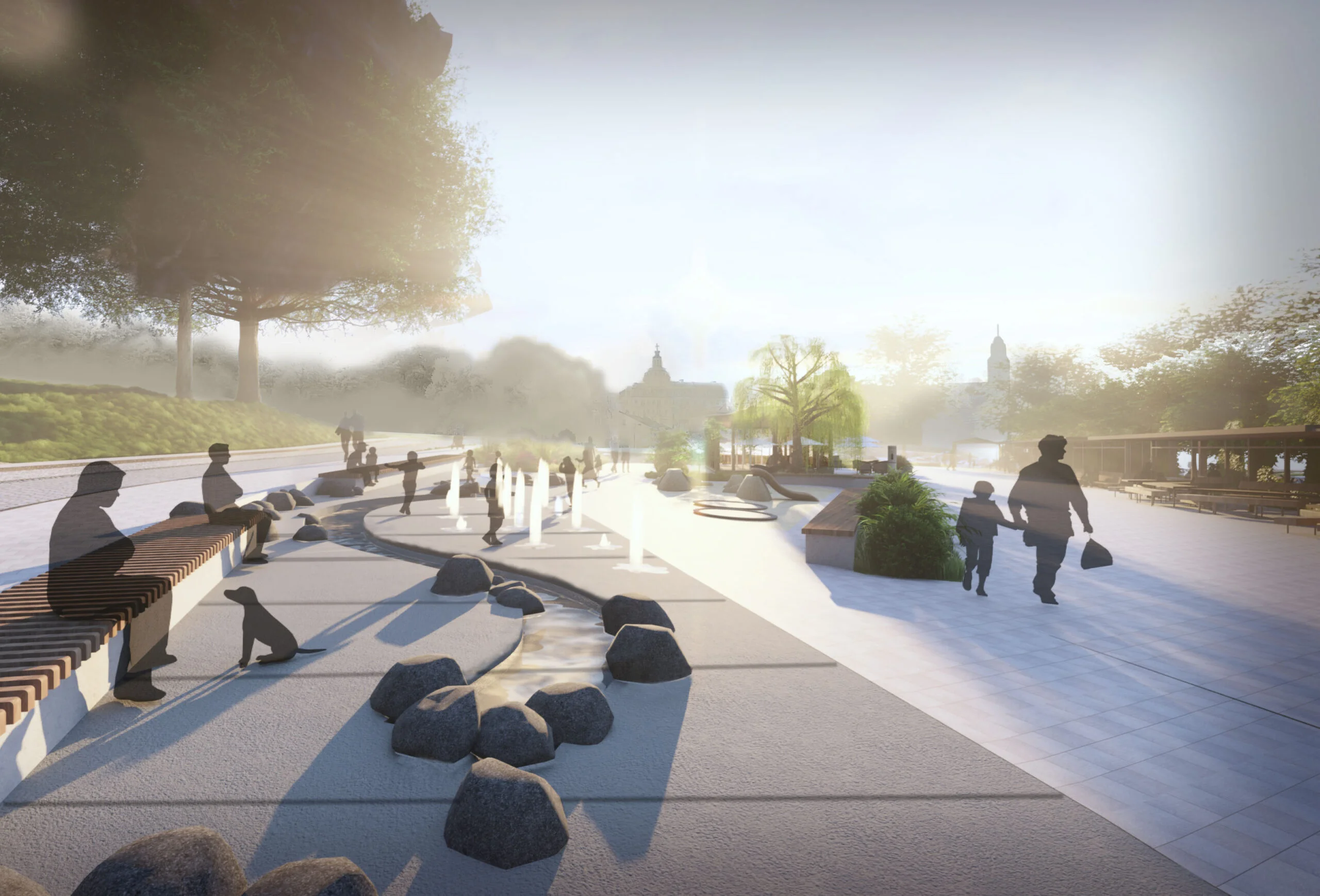 Atnaujinama Vilniaus Senamiesčio erdvė: Tymo aikštės projektiniai pasiūlymai 4 Tymo aikštės atnaujinimo vizualizacija