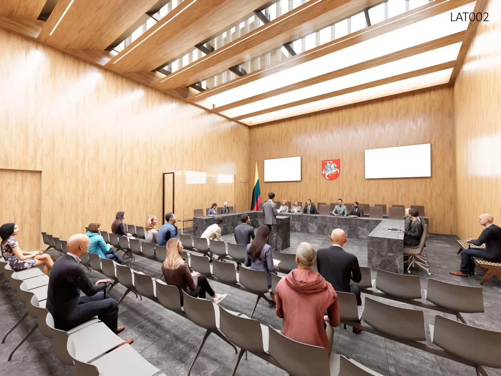 8 architektų idėjos Lietuvos Aukščiausiojo Teismo pastato modernizacijai 15 lat002 interjeras LTA modernizacija