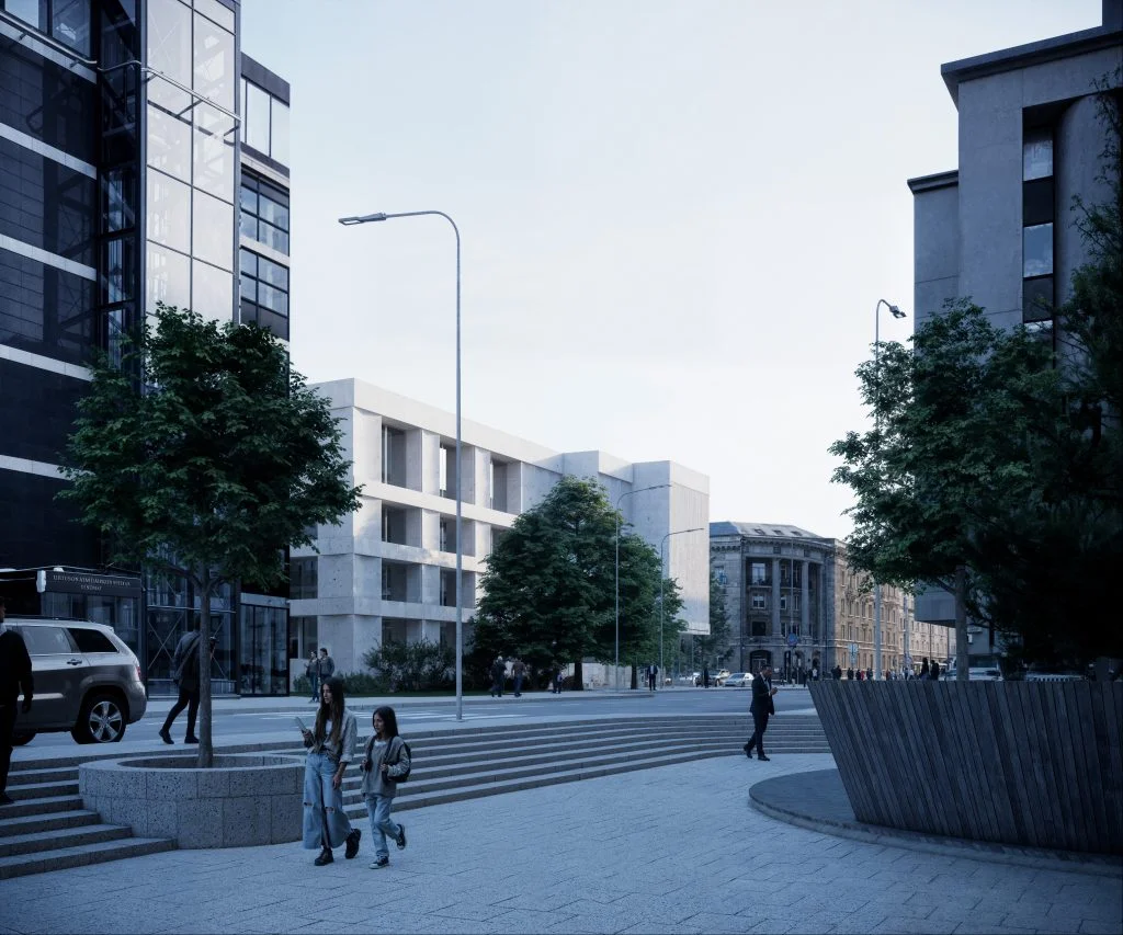 8 architektų idėjos Lietuvos Aukščiausiojo Teismo pastato modernizacijai 25 lex5 LTA modernizacija 2