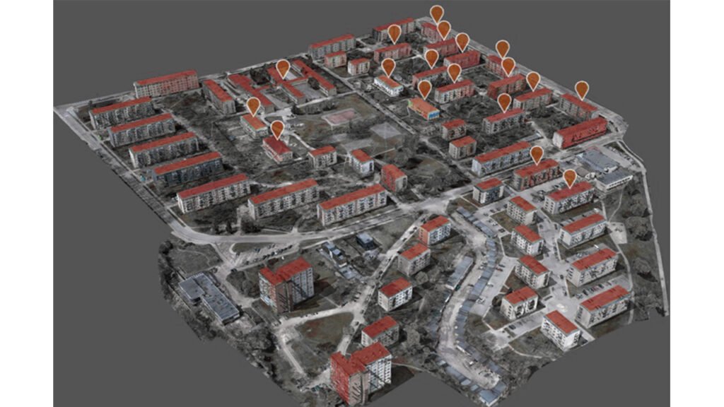 Metaarchitektūra: kaip architektai kuria išmaniuosius pastatus? 10 Daugiabučių kvartalo skaitmeninis modelis