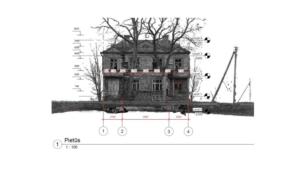 Metaarchitektūra: kaip architektai kuria išmaniuosius pastatus? 12 Kultūros paveldo vertybių skaitmeninimas naudojant fotogrametrijos ir BIM technologijas. IMIC iliustracija