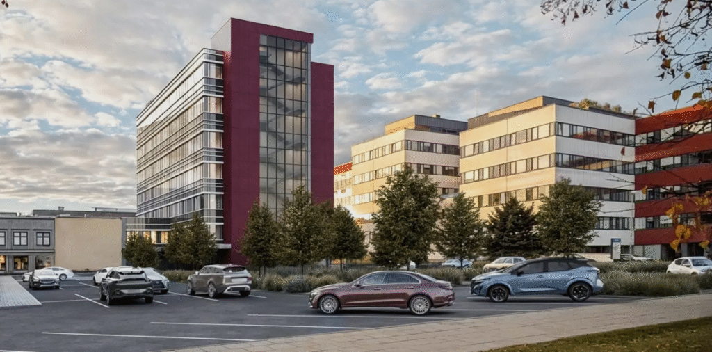 „KRS“ direktorius Martynas Valančius: „Investuotojai ieško stabilumo, mes kuriame ilgalaikę vertę“ 4 Vilniaus universiteto ligoninė Santaros klinikos kompleksas Vilniuje