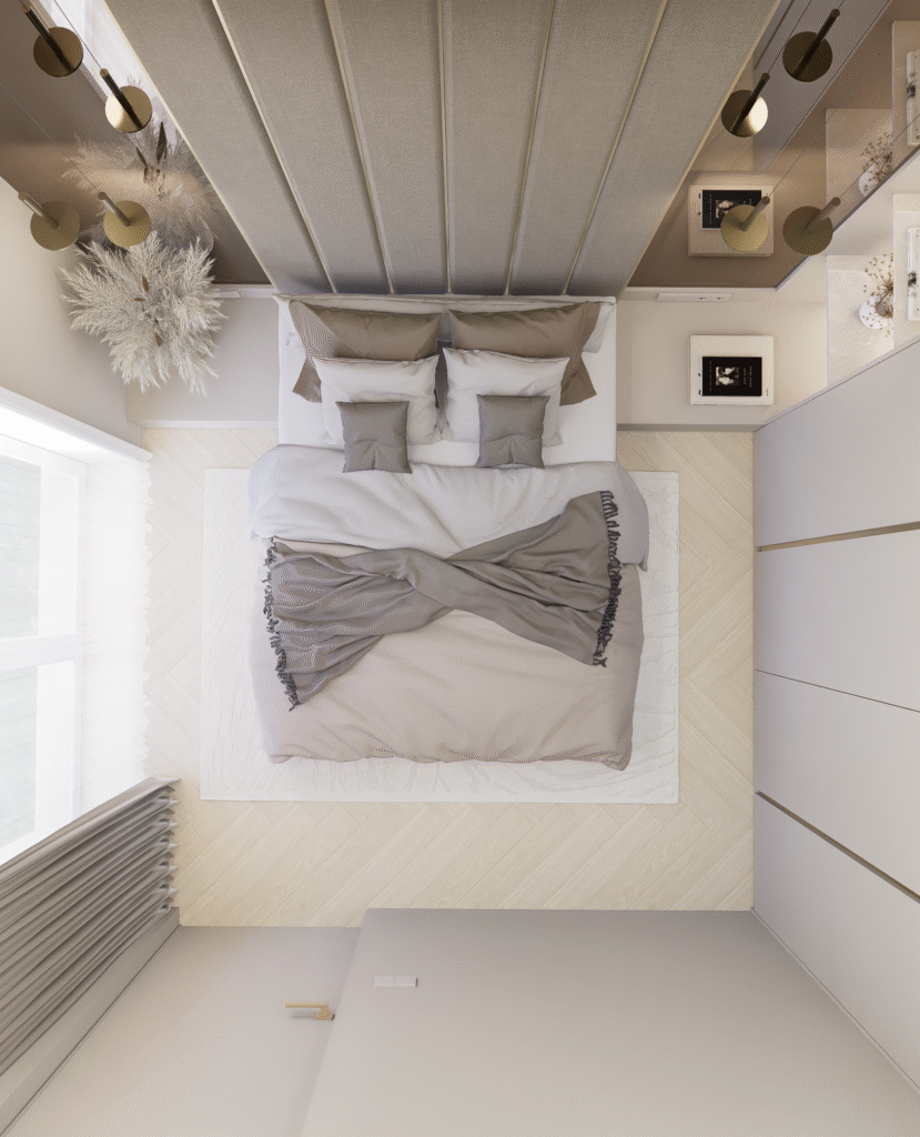 Miegamojo ir drabužinės tandemas šiuolaikiniuose namuose 7 3