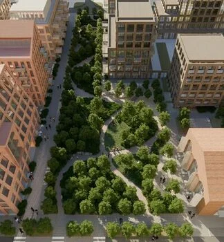 Banginio konversija Vilniuje: Šiaurės miestelyje planuojamas mišrios paskirties žalias kvartalas 5 Banginio konversija - naujos teritorijos parkas