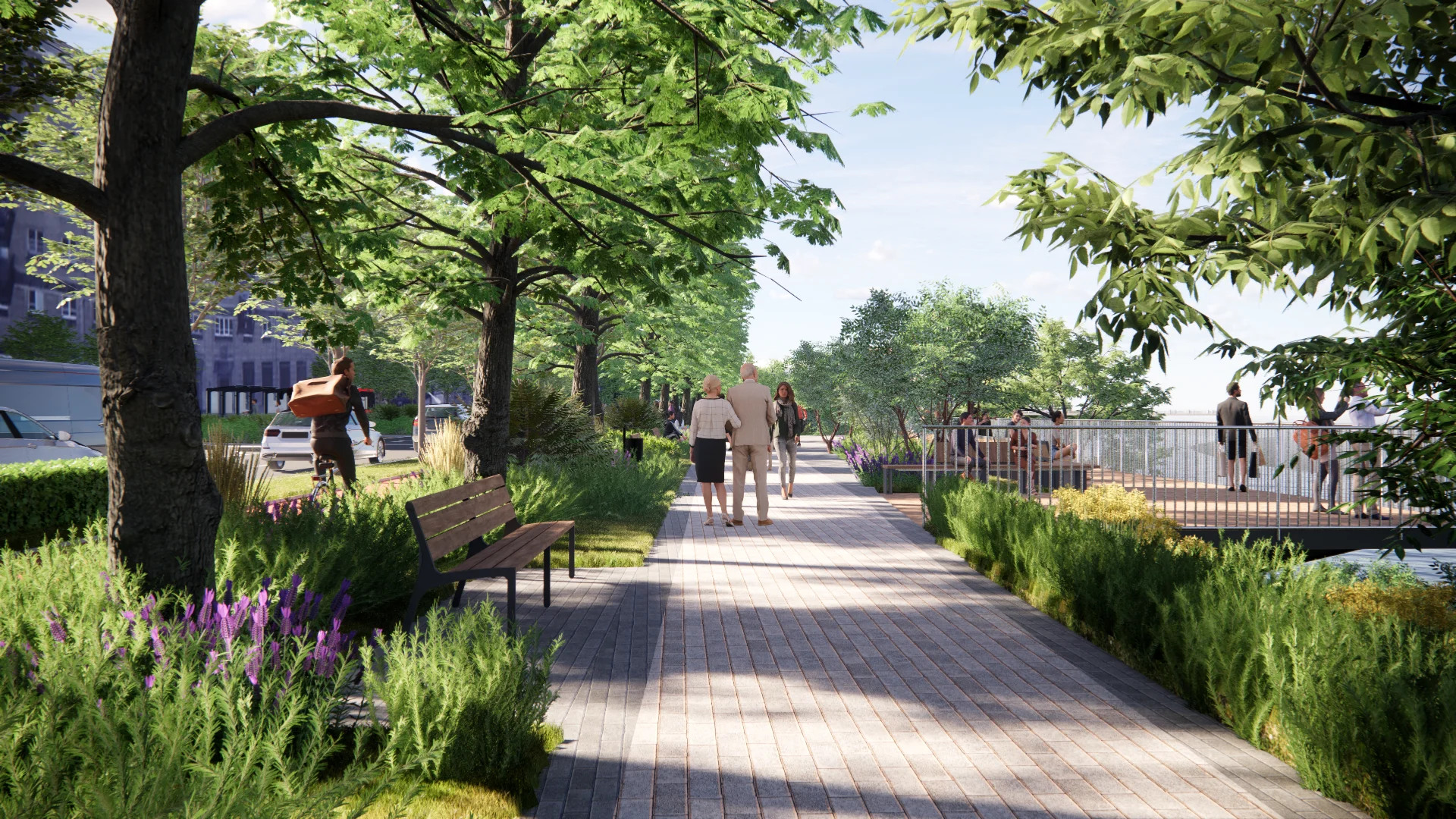 Neries pakrančių rekonstrukcija Vilniaus centre: išduotas statybos leidimas Goštauto g. atkarpai 4 Neries krantinės rekonstrukcija. MB „Martyno Marozo architektūra ir planavimas“ vizualizacijos