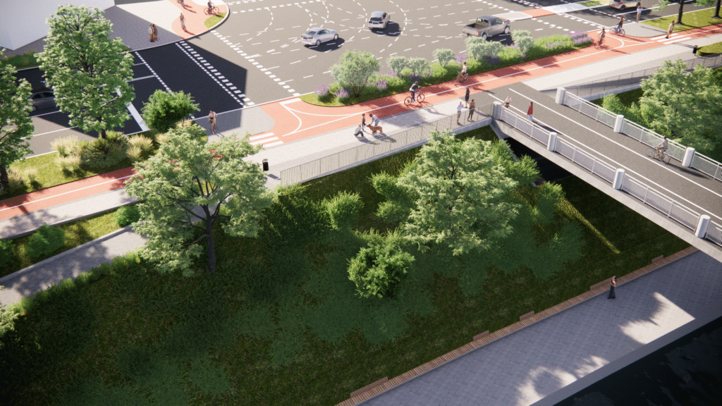 Neries pakrančių rekonstrukcija Vilniaus centre: išduotas statybos leidimas Goštauto g. atkarpai 3 Neries krantinės rekonstrukcija. MB „Martyno Marozo architektūra ir planavimas“ vizualizacijos