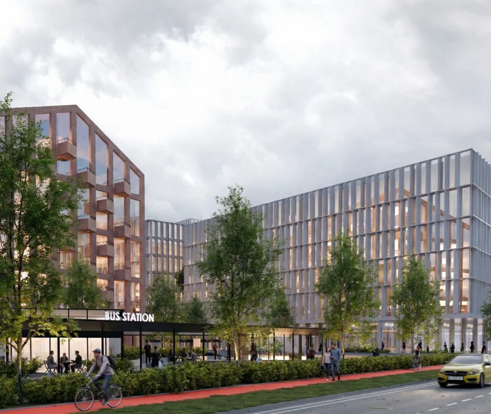 Banginio konversija Vilniuje: Šiaurės miestelyje planuojamas mišrios paskirties žalias kvartalas 10 Banginio konversija - naujos teritorijos judumas ir transportas. Vizualizacija