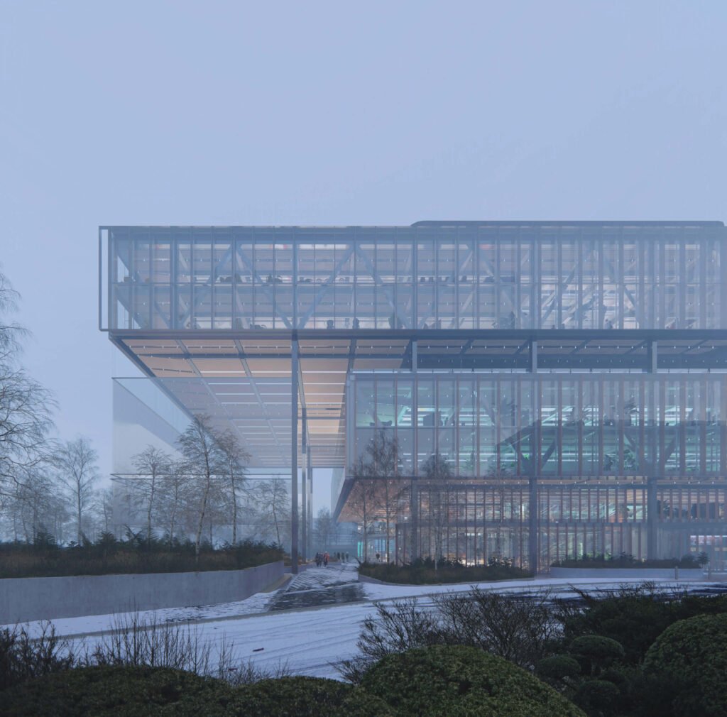 Vilniuje baiginėjamas statyti RSHP projektuotas verslo centras „Sąvaržėlė“ 5 rshp vizualizacija