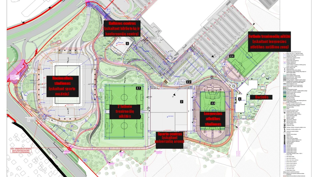 Nacionalinis stadionas Vilniuje pasiekė pusiaukelę: pradėtas plieninių konstrukcijų montavimas 4 Nacionalinis stadionas daugiafunkcis kompleksas