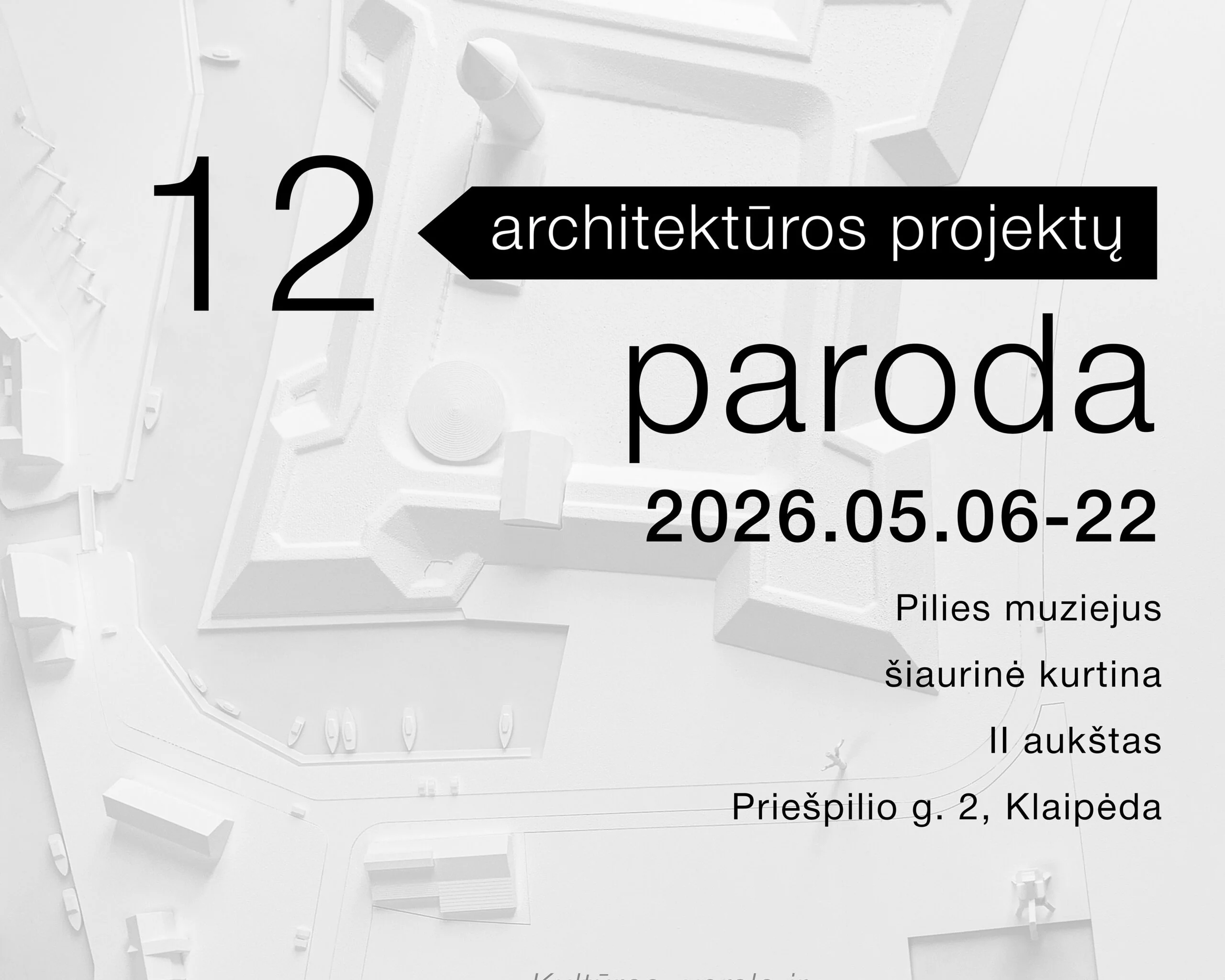 Priešpilio g. 9 architektūrinis konkursas Klaipėdoje: 12 vizijų istoriniam kvartalui 2 Plakatas aut.V.Balsys 1 scaled