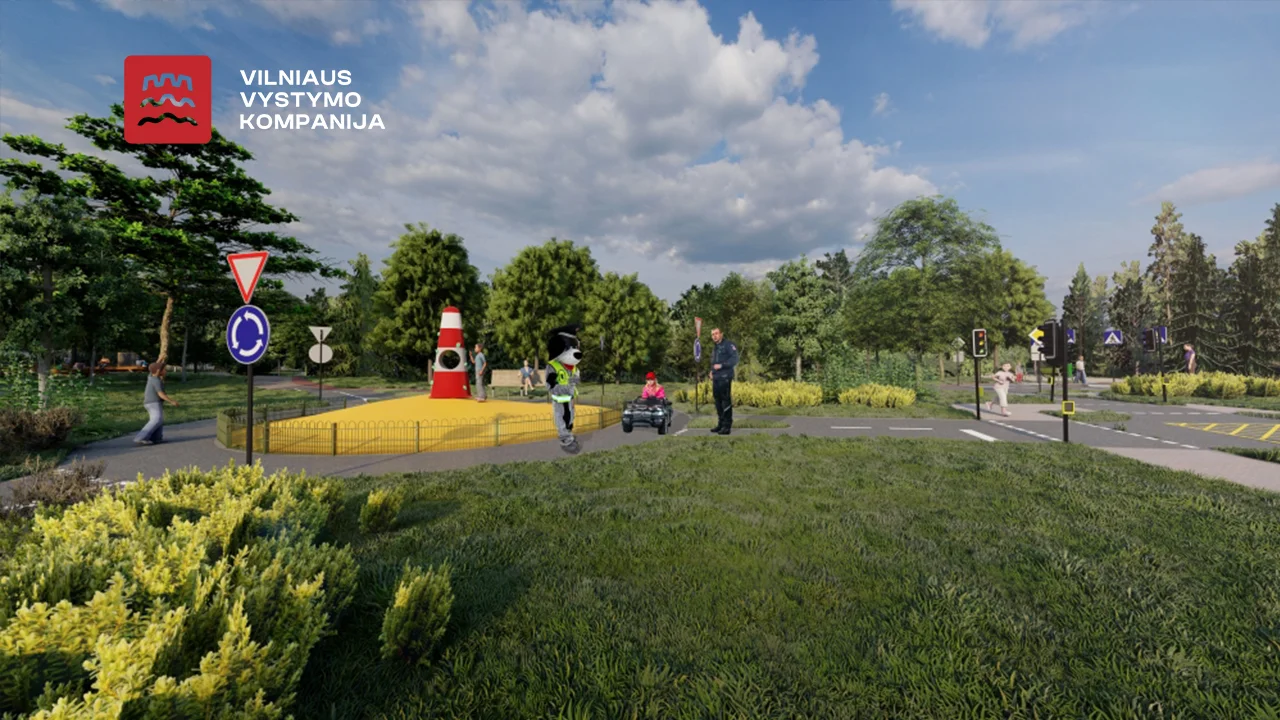 Karoliniškėse 2027 m. bus įrengta edukacinė viešoji erdvė – saugaus eismo aikštelė vaikams 4 VVK main foto