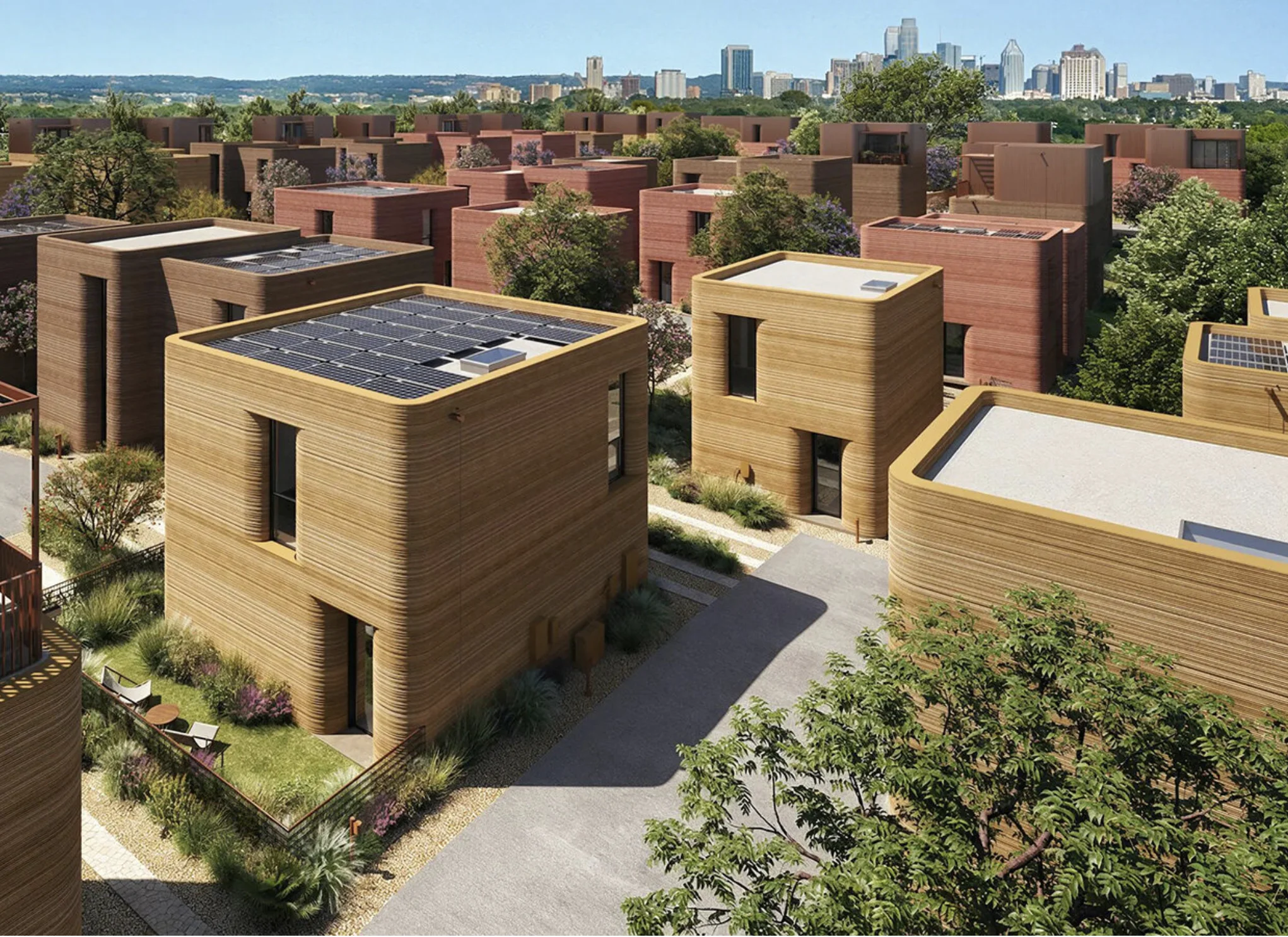 Nuo eksperimentinių namų iki ištisų kvartalų: kaip keičiasi 3D spausdinimas architektūroje 4 3d namai