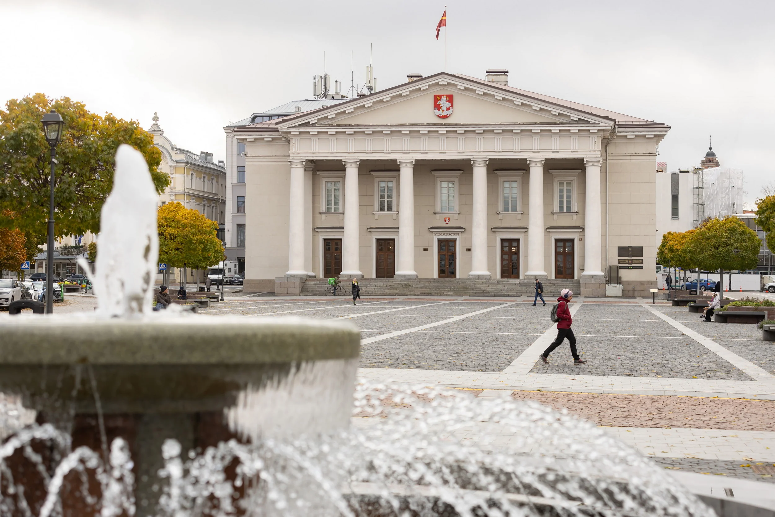Vilniaus rotušėje įpusėjo išorės darbai: atsinaujins dar šį rudenį 2 Rotuse. S Ziuros nuotr