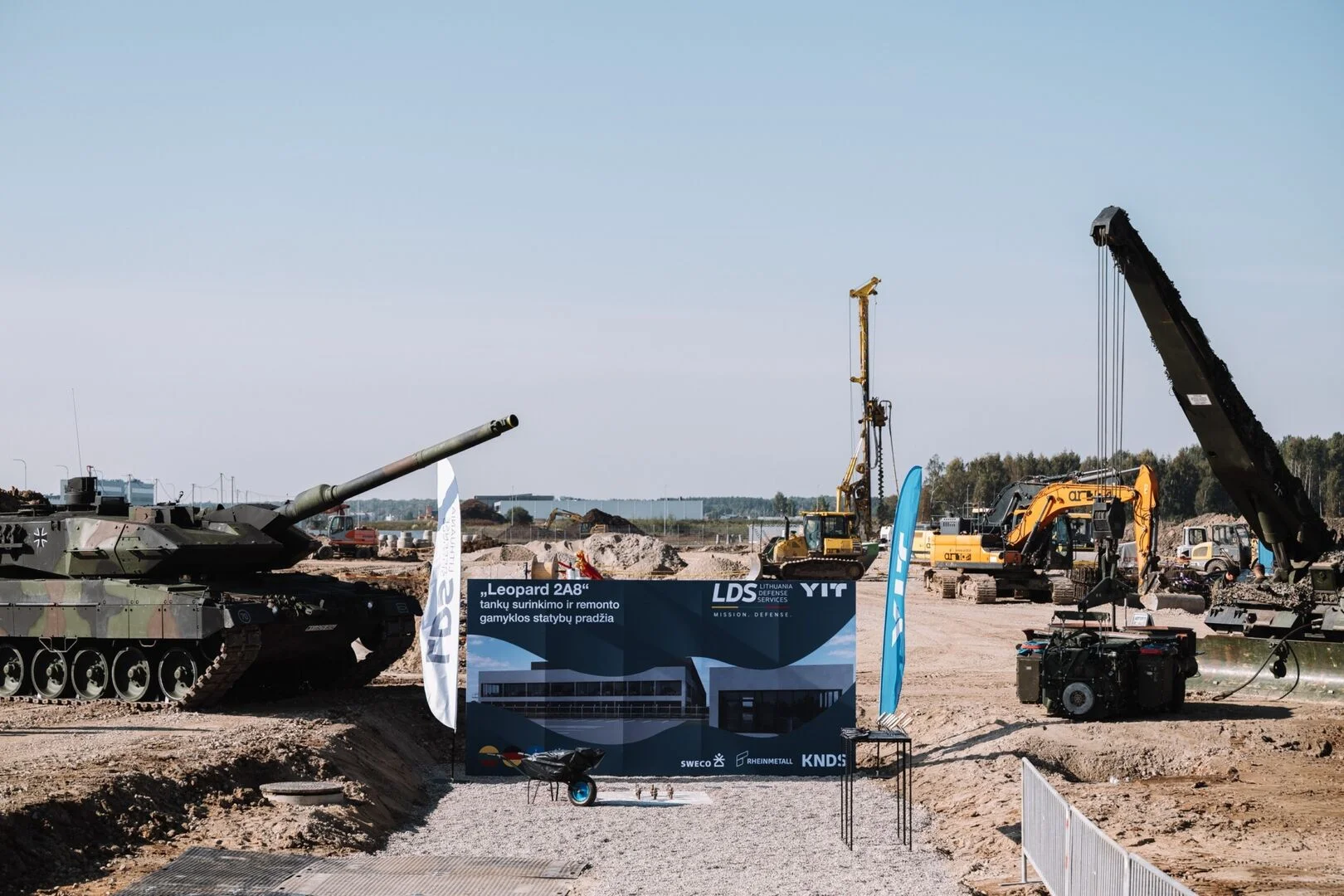 Kaune pradėtos tankų „Leopard 2A8“ gamyklos statybos 5 Kaune pradetos tanku „Leopard 2A8 gamyklos statybos