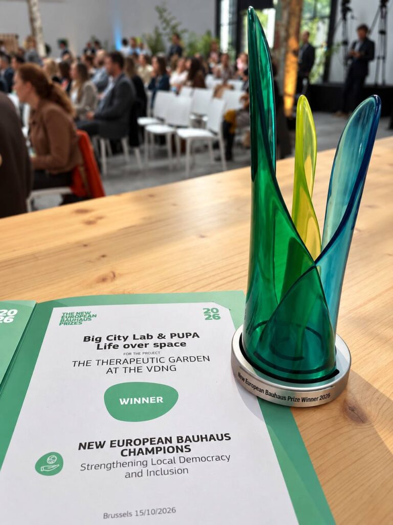 PUPA kurtas Terapinis sodas pelnė „New European Bauhaus“ apdovanojimą 2 PUPA Big City Lab The New European Bauhaus Prizes
