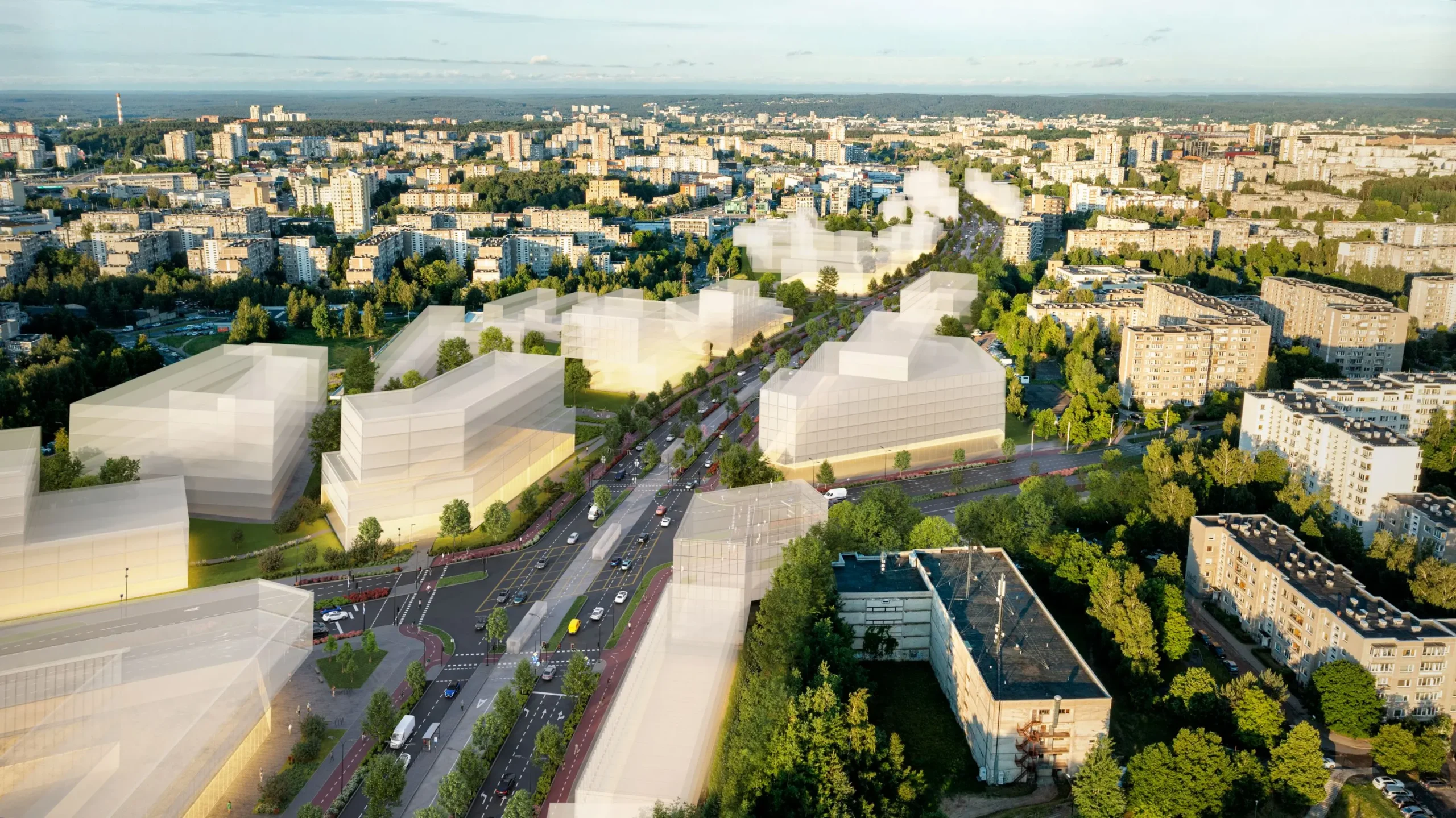 Pristatyta, kaip atrodys sostinės Šiaurinė gatvė – netrukus prasidės jos projektavimas 2 siaurine gatve scaled
