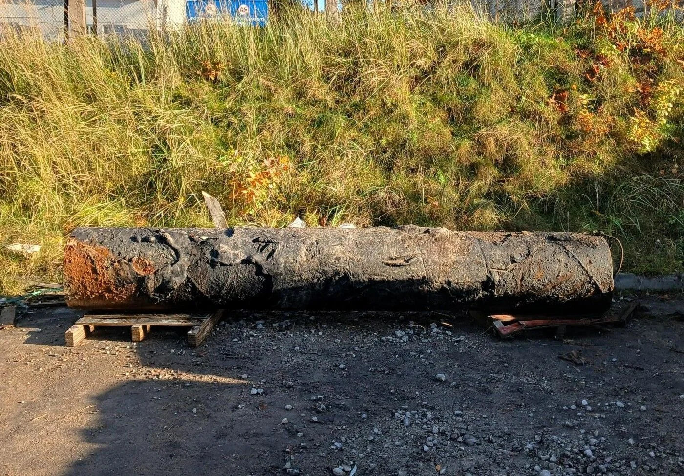 Iš Neries ištrauktas toną sveriantis vamzdis 5 vamzdis neryje