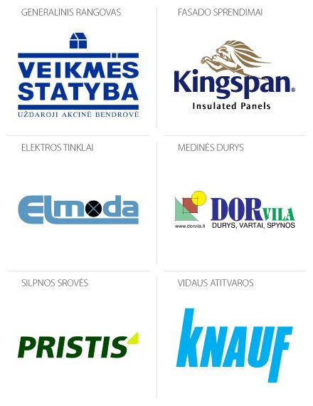 Šiuolaikinis biurų pastatas: orientacija – funkcionalumas 1 VITP Projekto logotipai