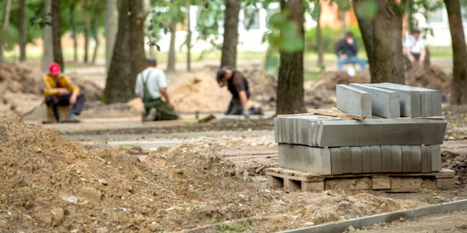 Dainavos parką planuojama atnaujinti iki lapkričio mėnesio pabaigos. Kauno savivaldybės nuotr.
