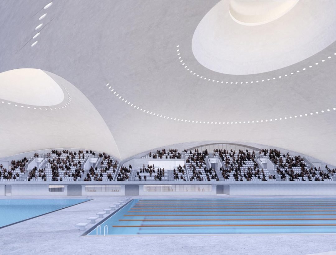 Architektūros milžinai: 6 įspūdingi sporto kompleksai, arenos ir stadionai 53 „MAD Architects“ vizualizacija