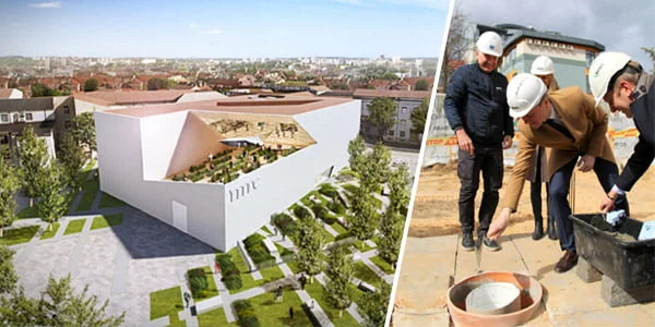 Tradicinis ritualas – Modernaus meno centro statybos pradžiai pažymėti 1 Modernaus meno centras