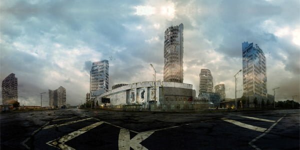 Carlo Verso fotomontažas iš serijos „Post-apocalyptic Vilnius“.