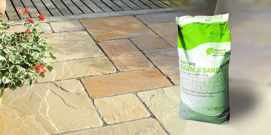 „Stones Eco Fugensand“ užpildas: trinkelių grindinys be rūpesčių 1 „Stones Eco Fugensand“